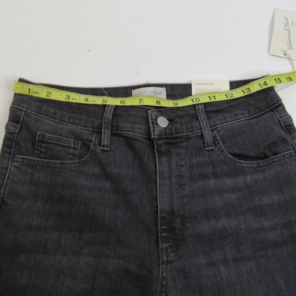 Universal Thread Women's High - Rise Skinny Denim Jeans Dark Gray Size 8Reg - Picture 6 of 8